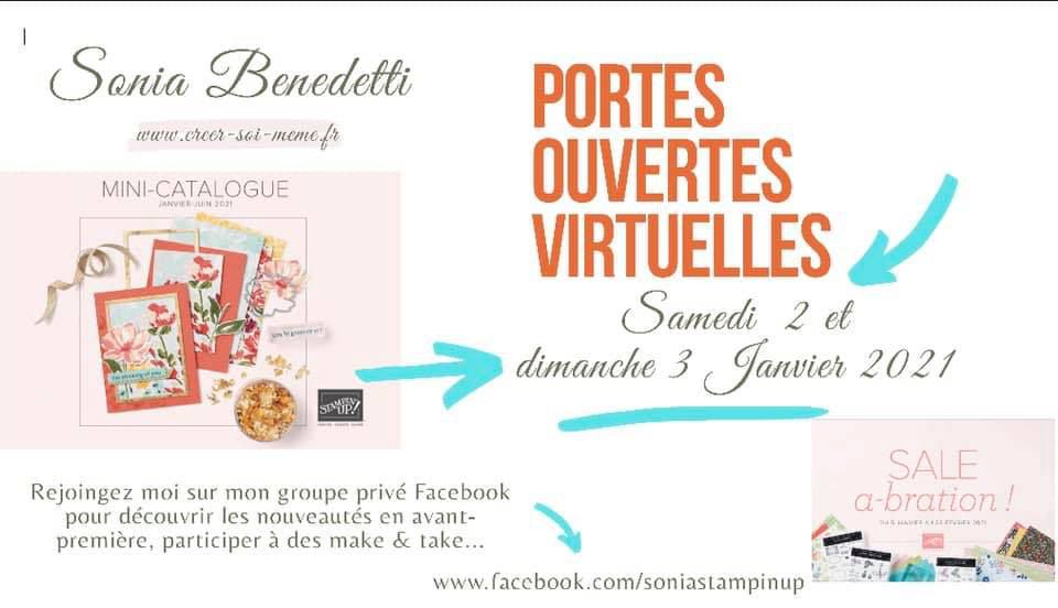 porte ouverte virtuelle stampin up en ligne sonia démonstratrice france normandie seine maritime eure pas de calais
