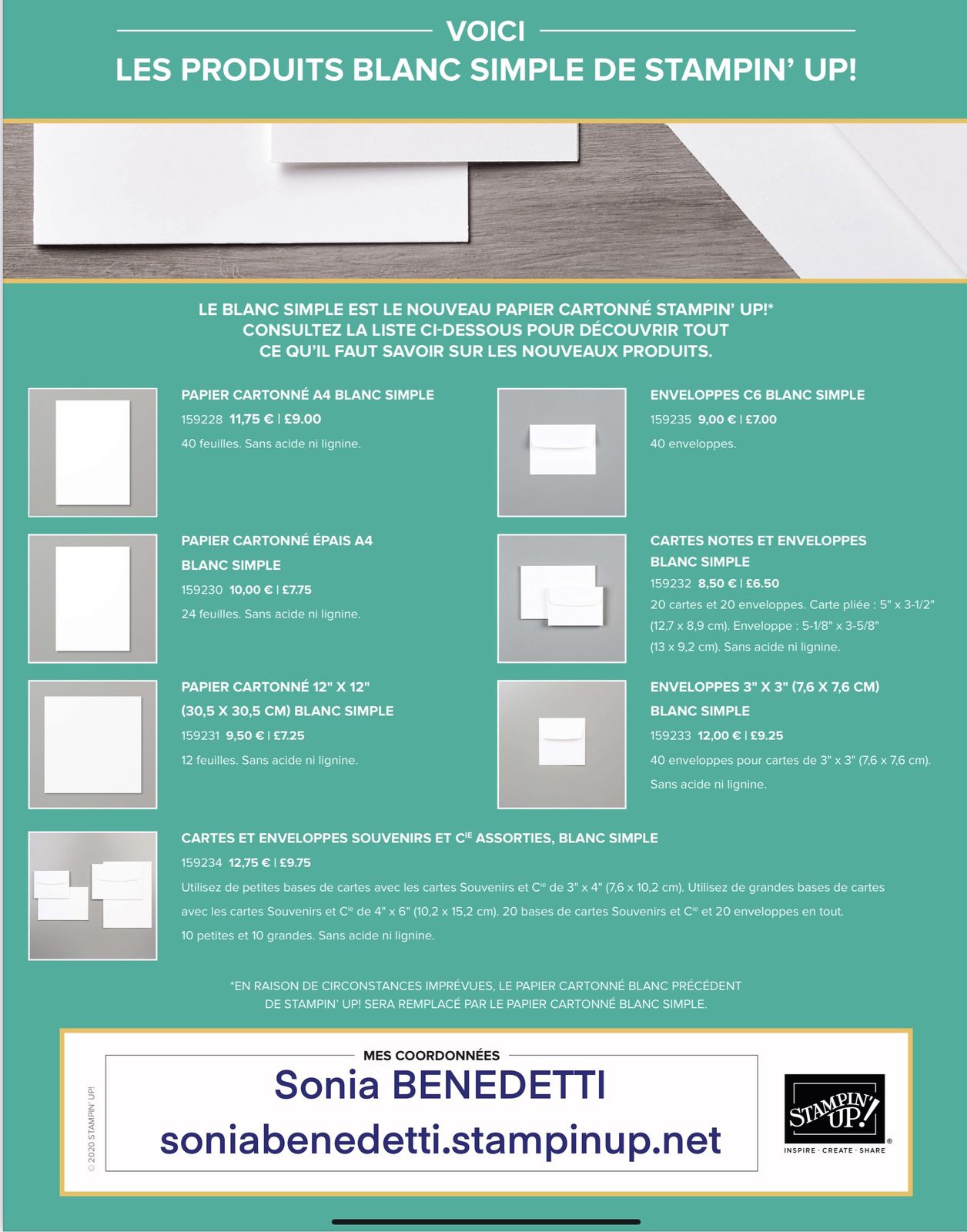 Papier cartonné 12" x 12" (30,5 x 30,5 cm) Murmure blanc (124302) scrap scrapbooking carterie Cartes et enveloppes Souvenirs et Cie assorties (149710) Cartes notes et enveloppes Murmure blanc (131527) Enveloppes 3" x 3" (7,6 x 7,6 cm) Murmure blanc (145829) Papier cartonné A4 Murmure blanc (106549) Papier cartonné épais A4 Murmure blanc (140490) Enveloppe moyenne Murmure blanc (106588)