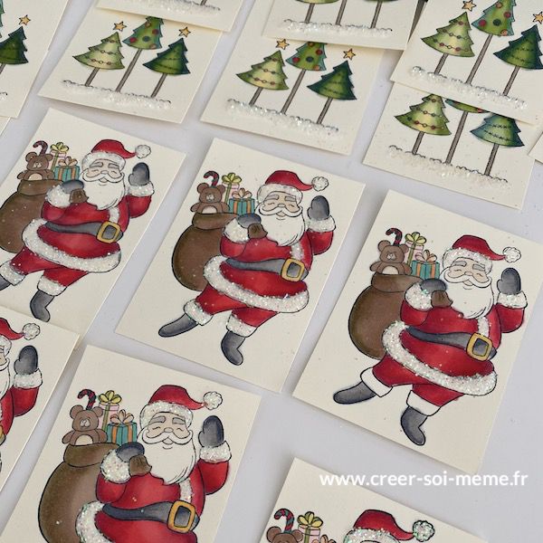 pere noel et san stampinup pour carterie sonia normandie demonstratrice france normandie rouen bois guillaume mont saint aignan