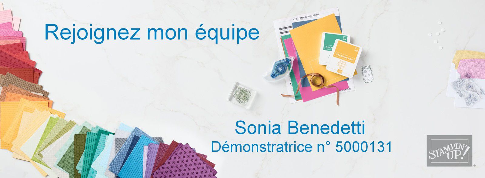 devenir demonstratrice demonstratreur stampin up metier loisirs creatifs entreprise independant diy france normdnie nord sur bretagne manche