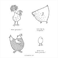 158193 set de tampons Mon poussin stampin up scrap carterie loisirs créatifs diy france eure lille nord paris malakoff