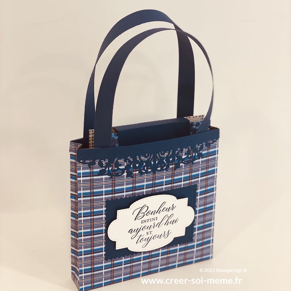 sac en papier fait main stampin up loisirs créatifs france sonia stampin'up carterie pâques noel cadeau