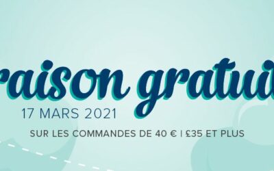 Frais de port gratuit jusqu&rsquo;à ce soir