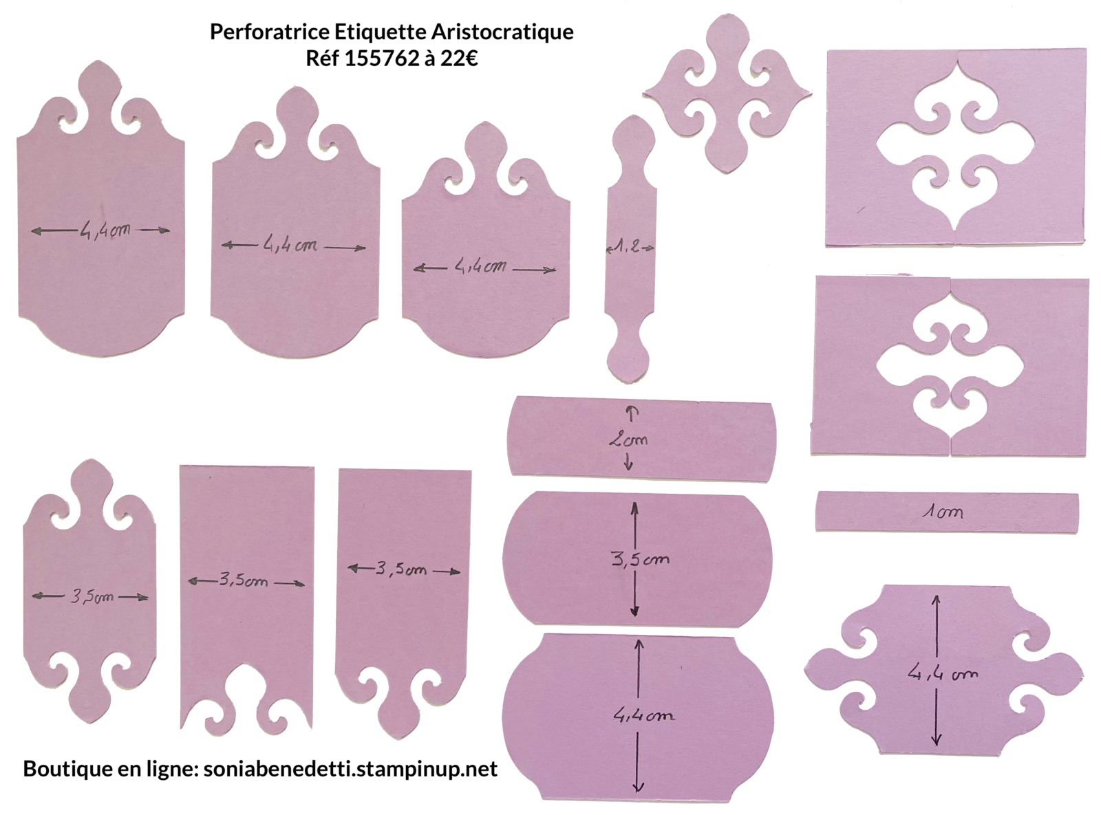 retourner la perforatrice étiquette aristocratique stampin up scrap carterie album loisir créatif france normandie boutique 