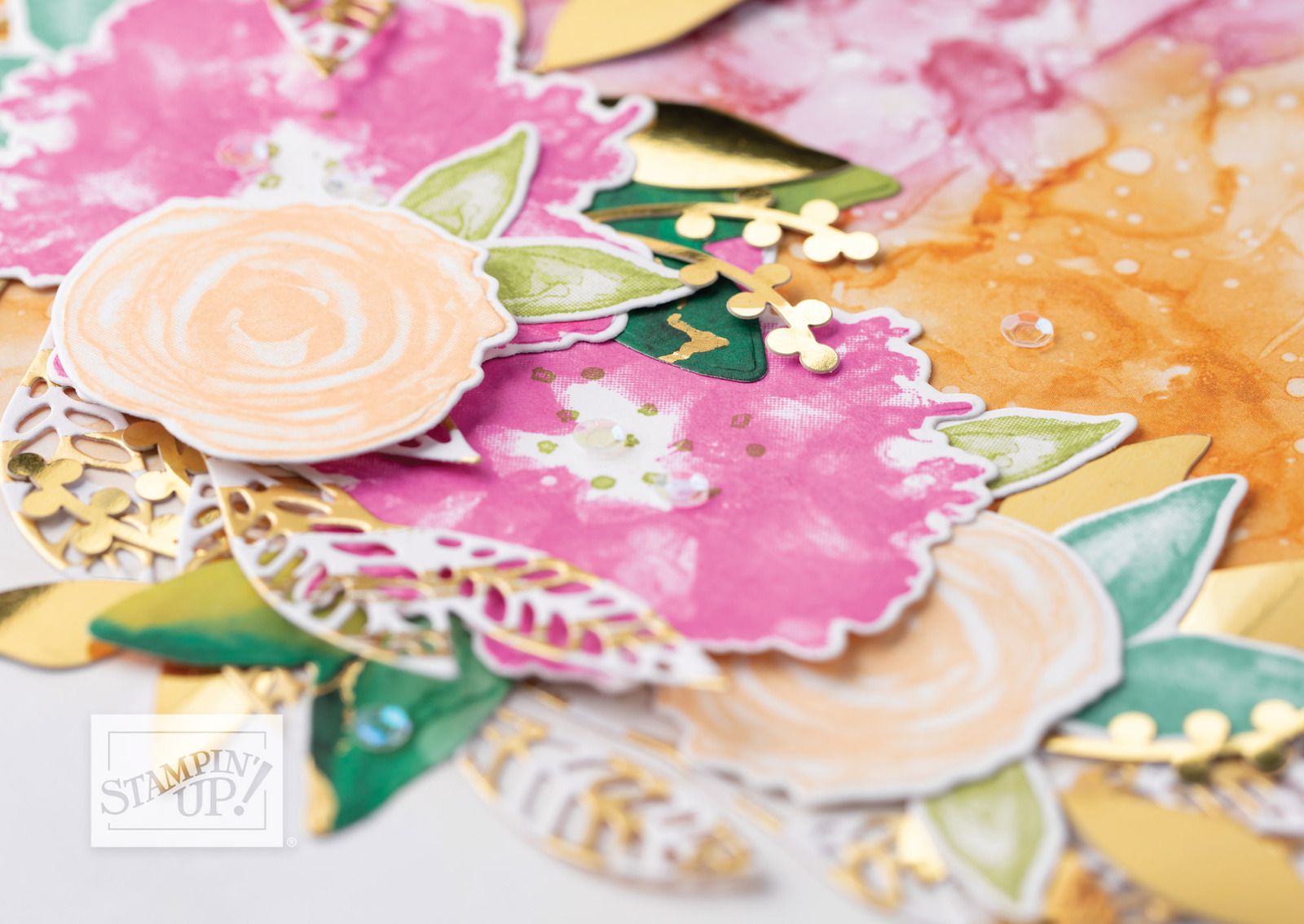 papier avec liseret or stampin up demonstratrcie france europse normandie fanny