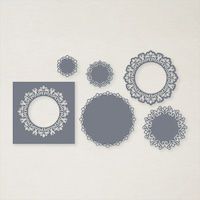 155546 poinçons Encerclé de beauté des napperons en dentelle stampin up carterie mariage décoration