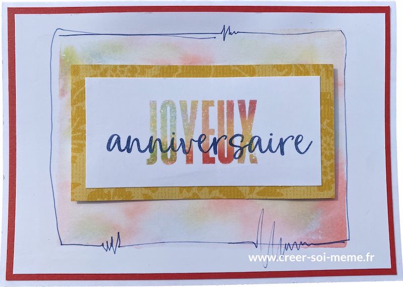 carte anniversaire joyeux bon stampin up scrap fait main demonstratrice france normandie pas de calais saint germain en laye