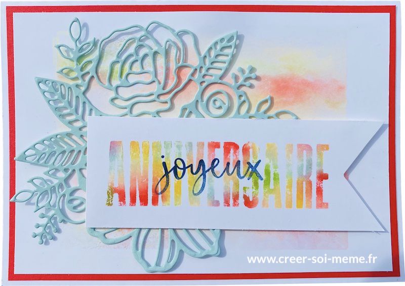 découpes d'artiste stampin up mot en grands carte carterie anniversaire loisirs créatifs fournitures demonstratrice