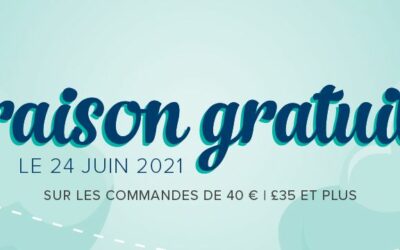 Frais de livraison offert aujourd&rsquo;hui