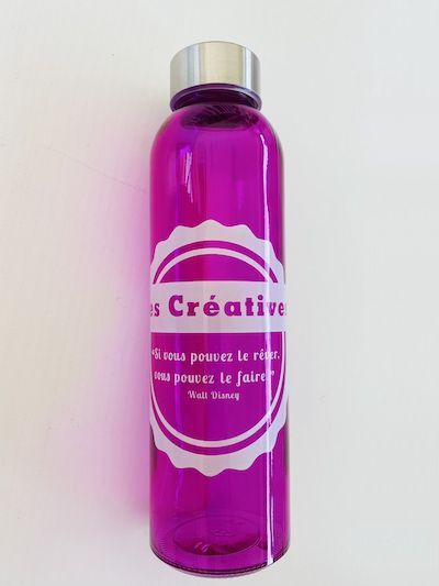 bouteille verre gourde personnalisée print o clock france marketing publicité motivation