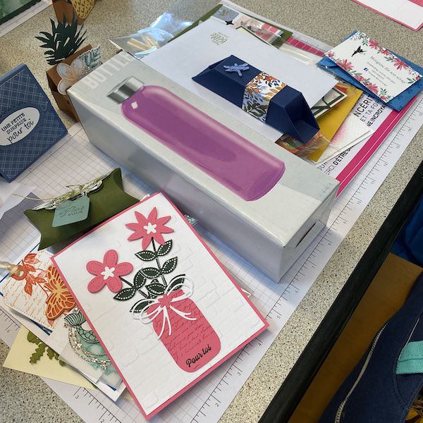 échanges de swaps créations stampin up les créatives france normandie