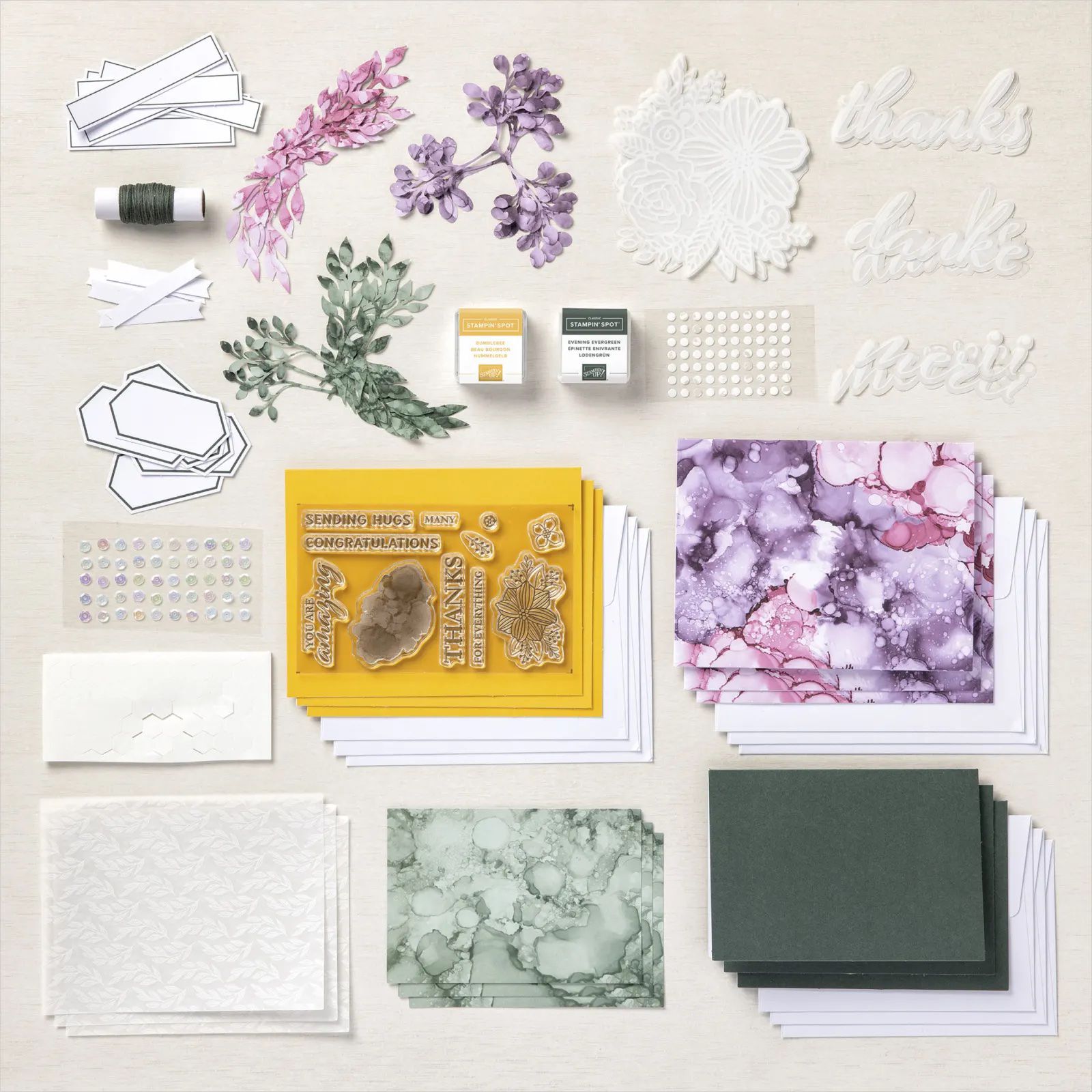 158478 kit Paper Pumpkin Expressions In Color stampin up boite idée cadeau créatif