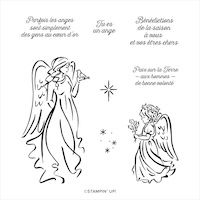 156761  set de tampons Anges de paix stampin up ange croyance deuil naissance noel