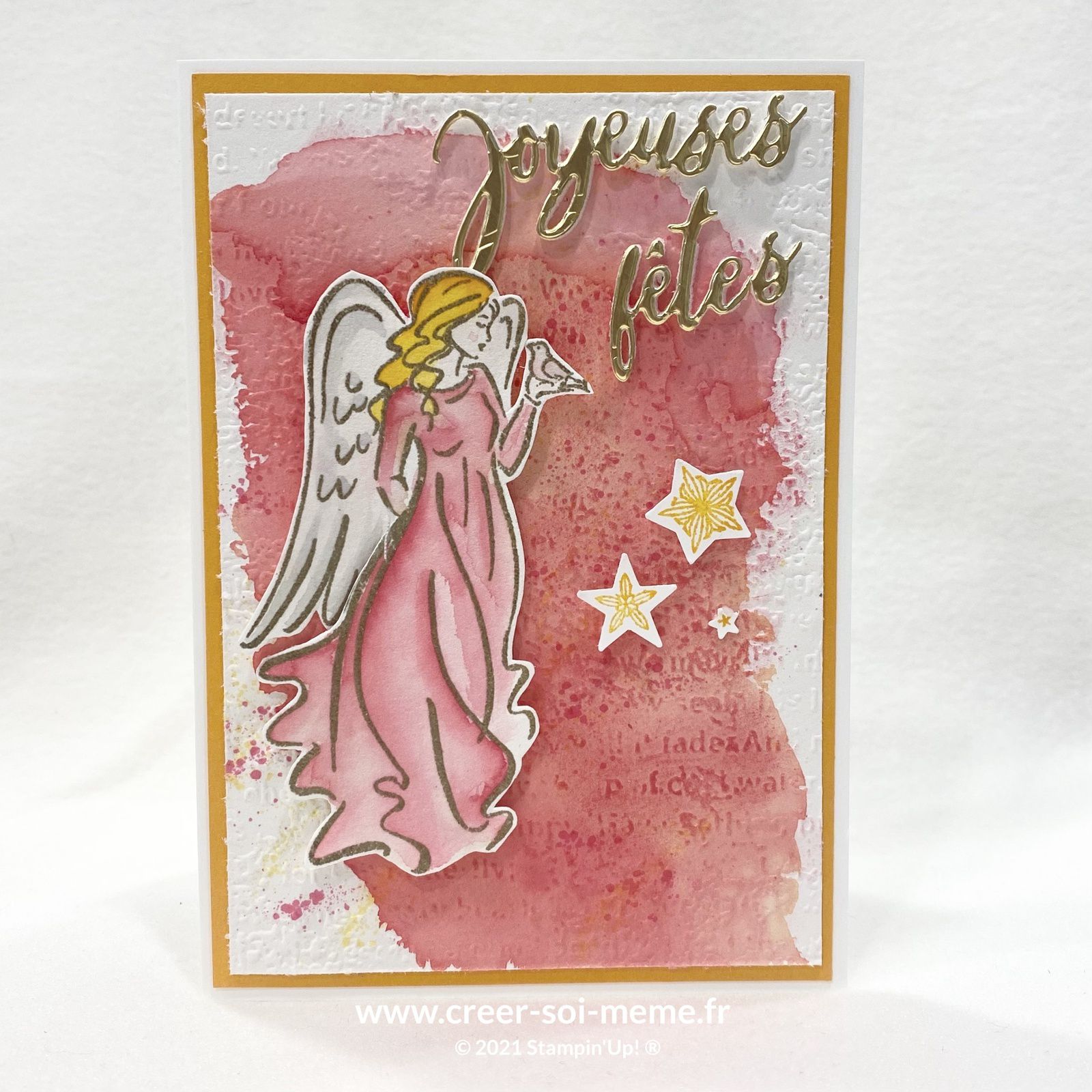 Anges de paix stampin up angel fête ange carte douceur mystique ésotérique