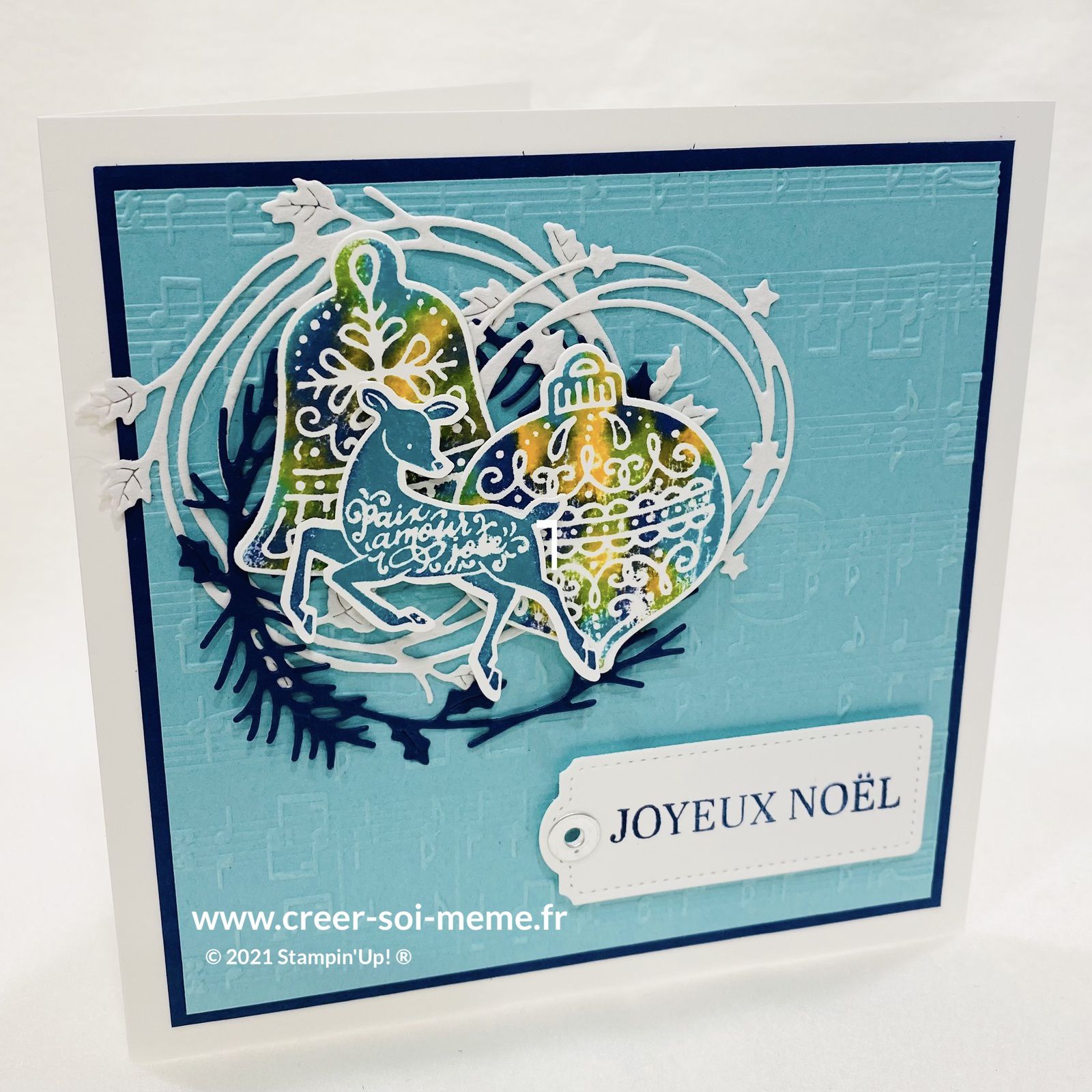 noel sous les tropiques turquoise bermudes soleil cerf flashy coloré stampinup étoile couronnes scrap