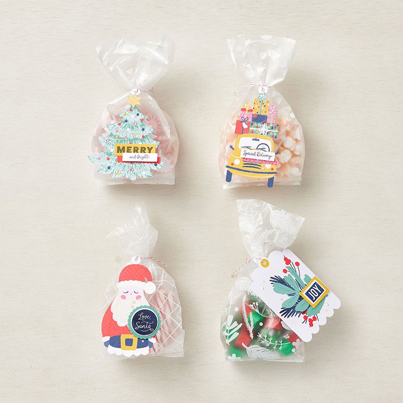 158381 SACS À FRIANDISES AMOUR, PAPA NOËL stampin up alimentaire