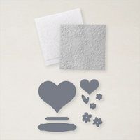 157641 plioir à gaufrage hybride Bouquet d’amour Stampinup carterie coeur saint valentin mariage