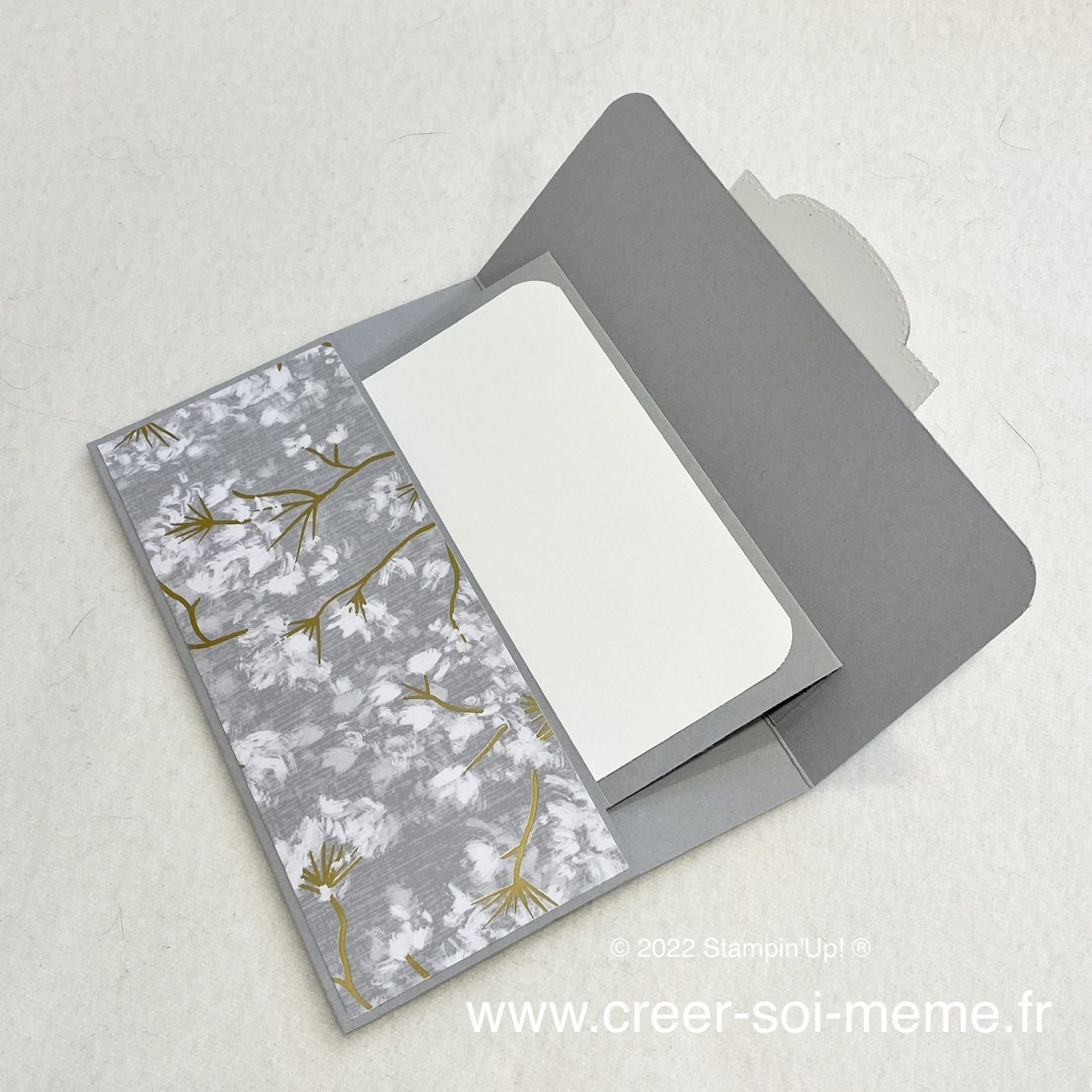 carte a pochette cadeau carte stampinup 