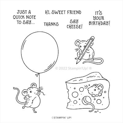 158070 SET DE TAMPONS AMOVIBLES HÔTESSE MISCHIEVOUS MICE stampinup stampin up cadeau hotesse