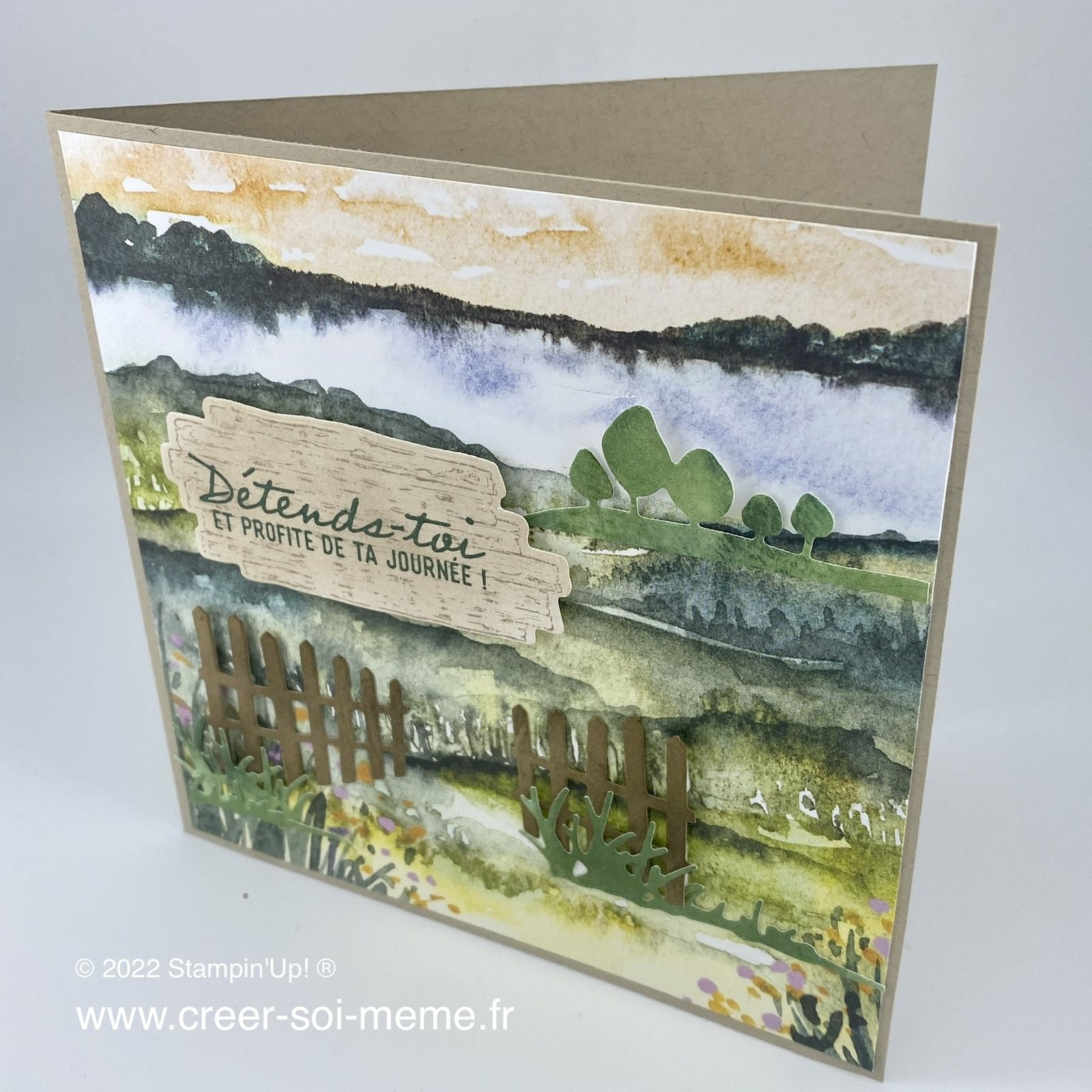 157768 nouveaux horizons stampinup a l'horizon 157780 nature paysage aquarelle loisirs créatifs