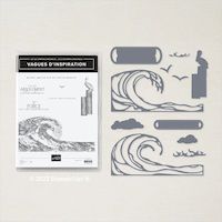 158842 lot Vagues d’inspiration oiseau mer vague stampinup loisirs créatifs