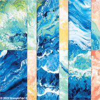 159982 papier de la série Design Vagues d’océan scrap scrapbooking carterie mer stampinup