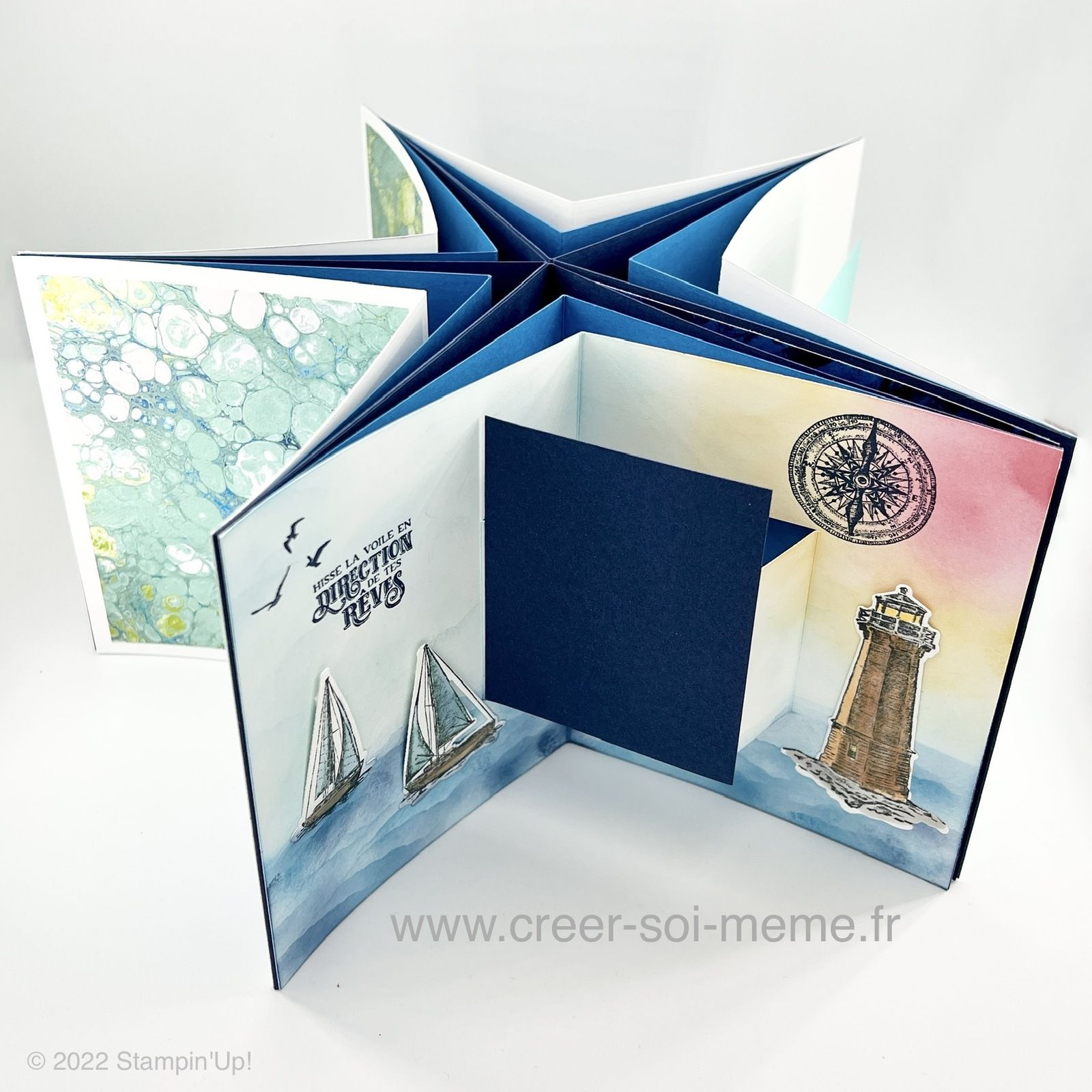 album étoile stampinup carterie tuto scrap scrapbooking dance normandie rouen caen evreux le havre 