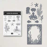 157859 Lot Océan de bonheur stampin up scrap loisirs créatif algues pieuvre