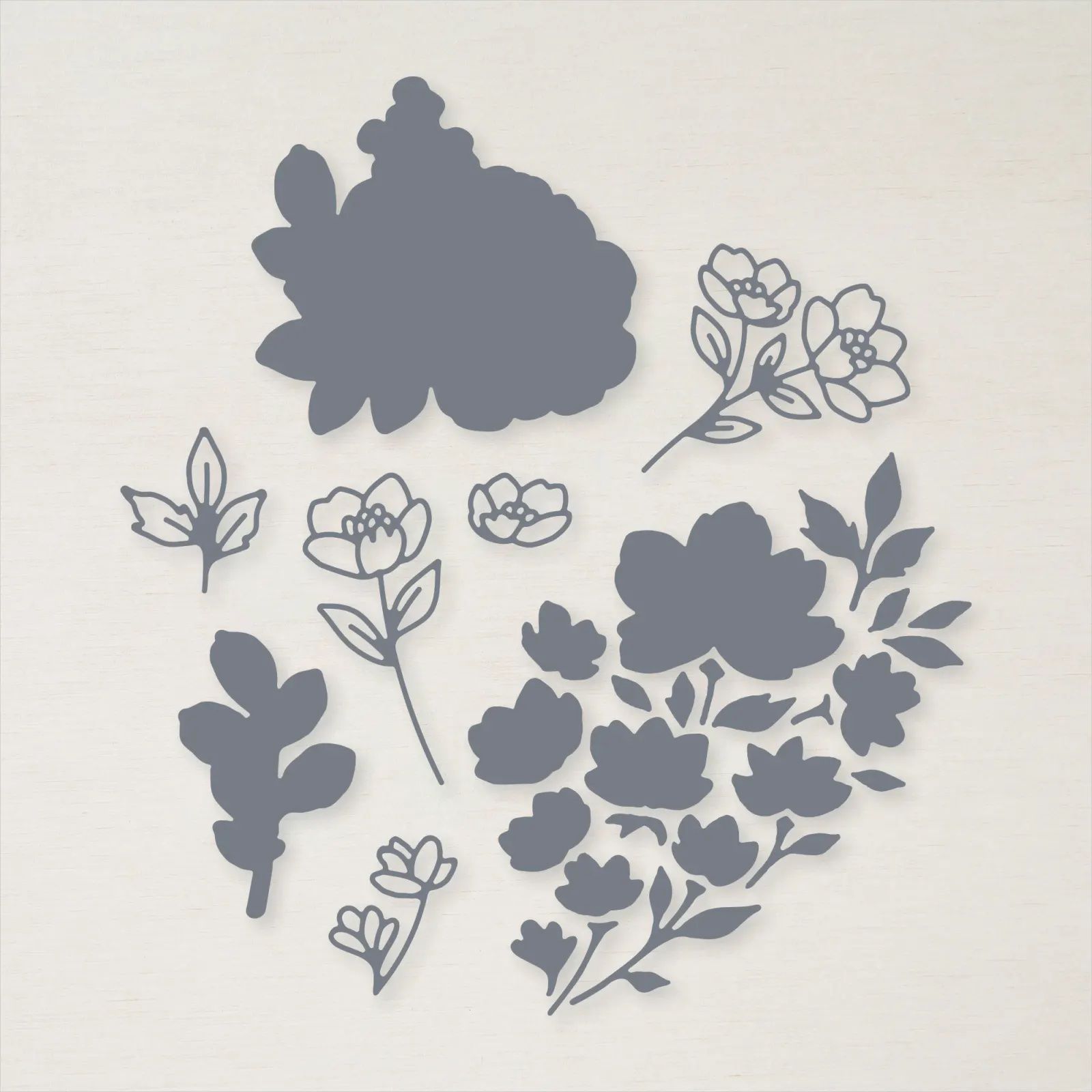 159047 poinçons Fleurs du cottage