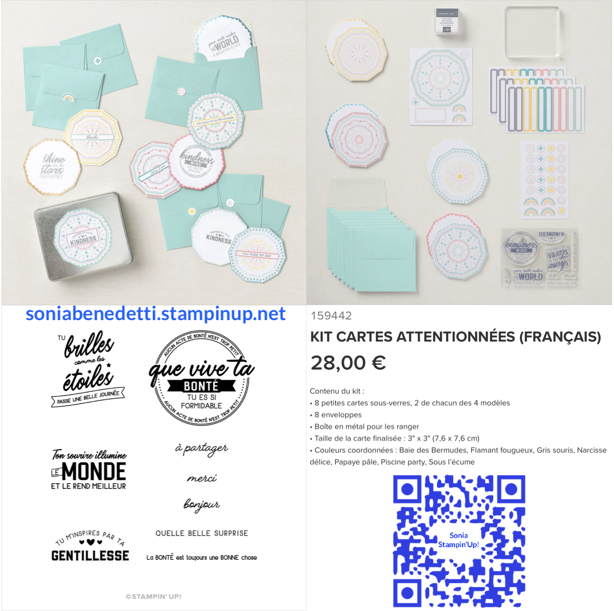 159442 kit Cartes attentionnées Stampin'Up!