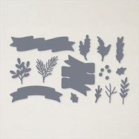 159576 poinçons Banderoles de Noël stampin up étiquette