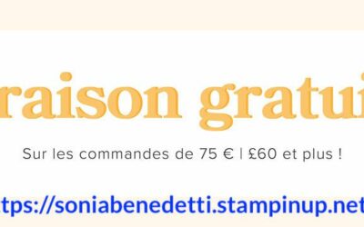 Frais de port offert le 4 octobre