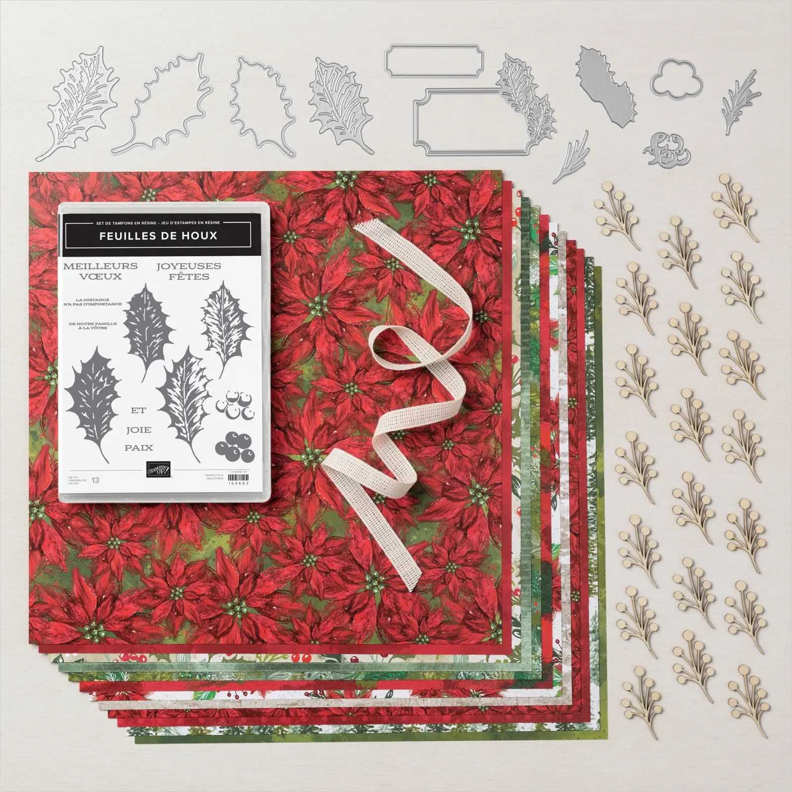 159613 assortiment de collection Branches de houx