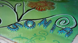 journal art sonia 02-01-13 fleurs lettres fimo