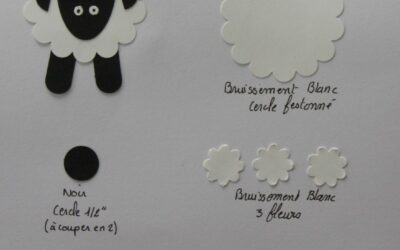 Comment faire un mouton avec des perforatrices stampin up
