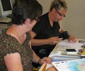 Avec Michelle à la MJC de Yvetot