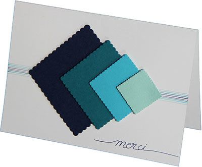 Symétrie et dégradé de bleus