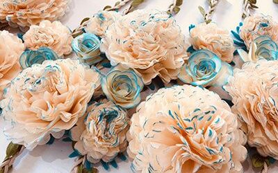 Comment faire de jolies fleurs avec du papier de soie