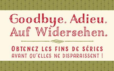 Fin de série du catalogue automne/hiver