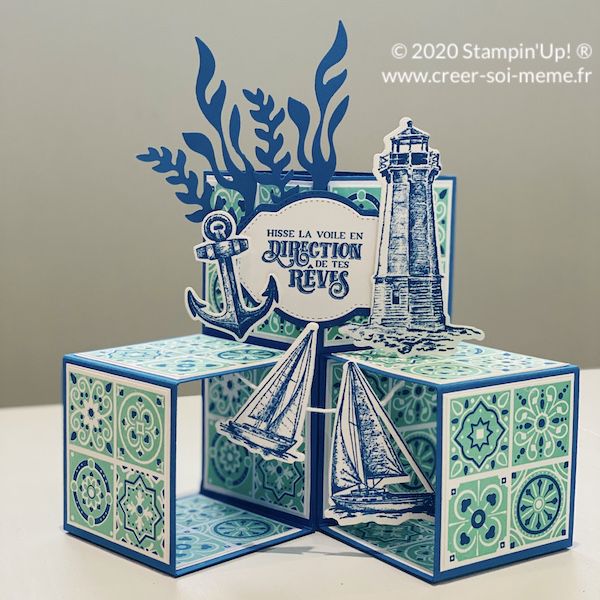 carte cubes pop up tutoriel stampin up en vidéo