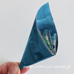 fleur en origami facile a réaliser avec les produits Stampin'Up! répéter 5 fois