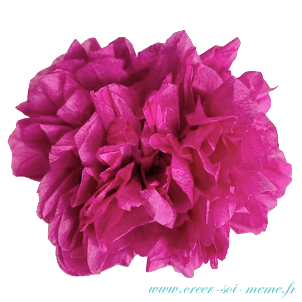 fleurs en papier de soie tutoriel et fiche technique