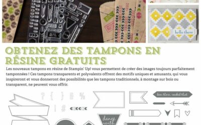 L&rsquo;art des tampons en résine