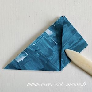 fleur en origami facile a réaliser avec les produits Stampin'Up! relever les points vers le haut