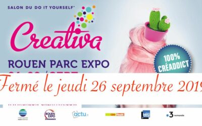 Créativa fermé jeudi 26 septembre