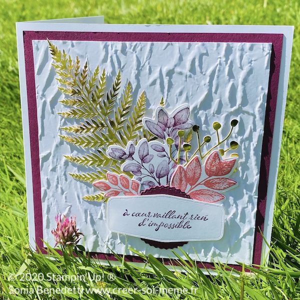 Carte réalisée avec les in colors de stampin up