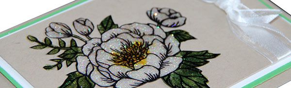 Roses Stampin'Up! effet vitrail