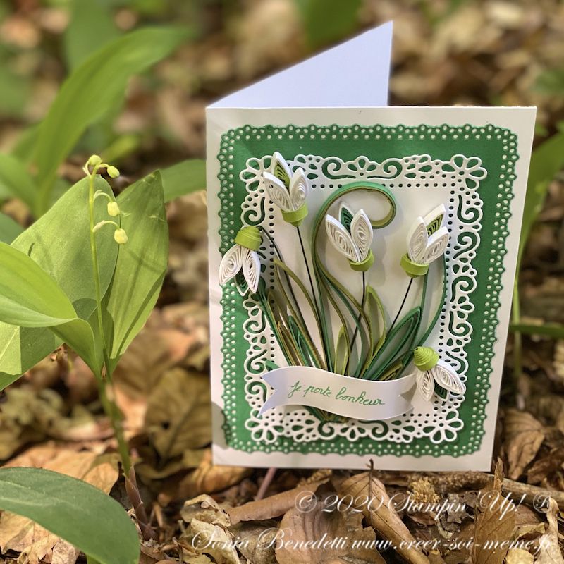 carte 1er mai muget en quilling