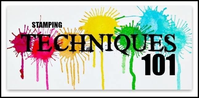 Techniques 101 Blog Hop - Simple Aqua Painter and Ink Pad lids