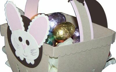 Un panier pour Pâques avec un lapin